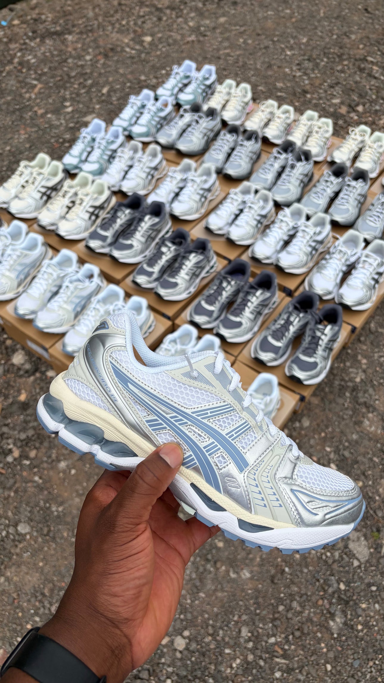 Asics Gel Kayano 14 White Light Navy