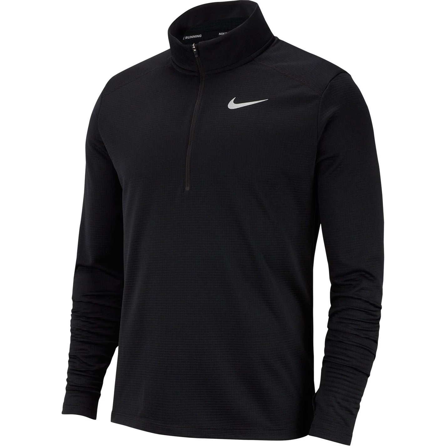 Nike Black Long Sleeve Quarter Zip Running Top Mens