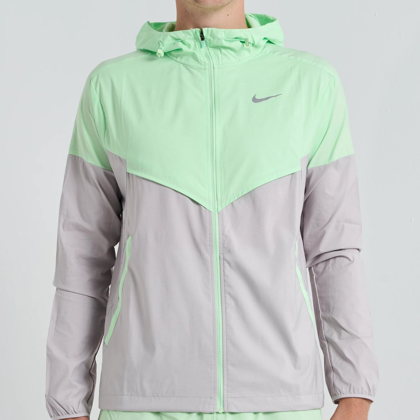 Nike Miller Dri Fit Jacket Reflective Green /Grey