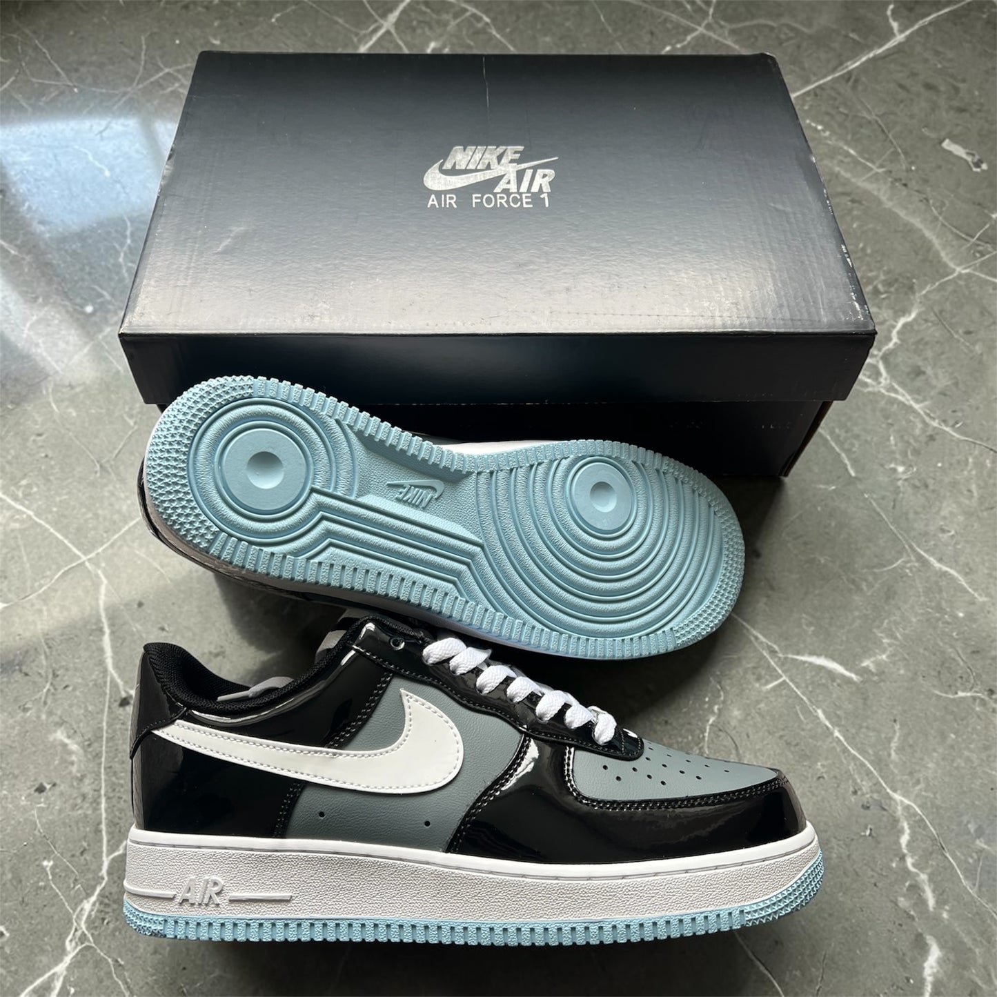 AF1 Black Iron Grey