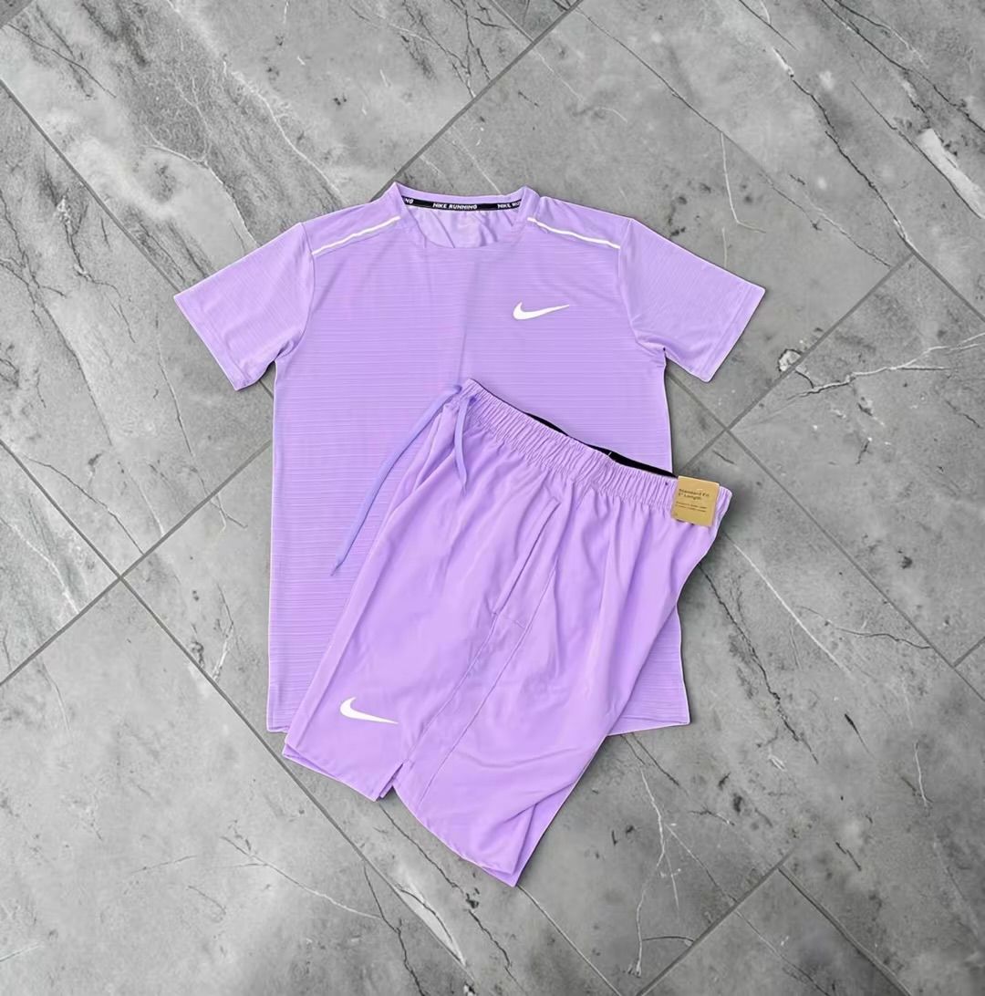 Nike Miller Dri Fit- Violet Shorts Set
