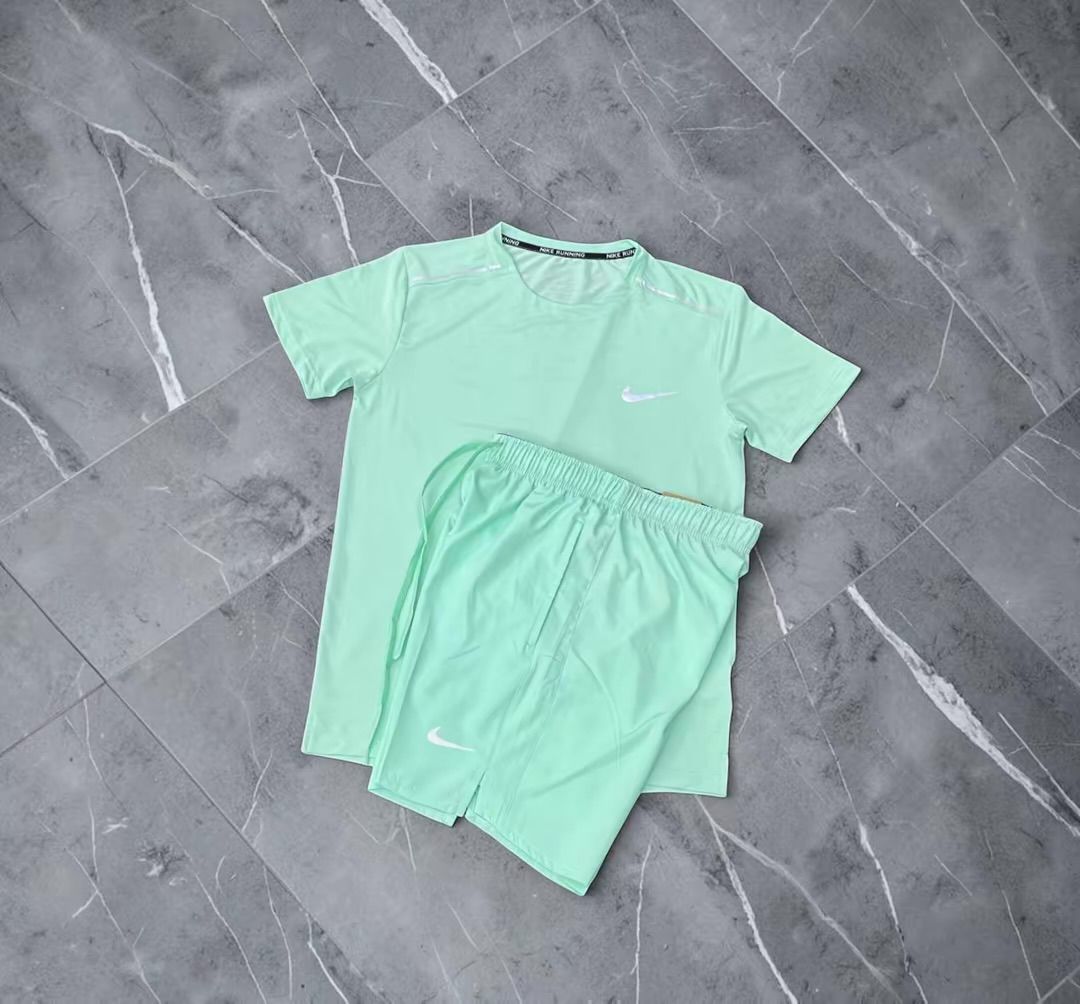 Nike Miller Dri Fit- Turquoise/Green Mint Short Sets