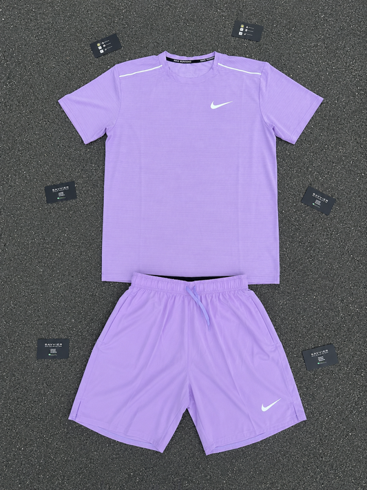 Nike Miller Dri Fit- Violet Shorts Set