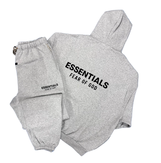 Essentials Fear Of God Tracksuit Light Heather